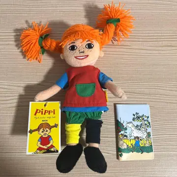 Pippi 피피 길쭉한 양말의 피피 스웨덴 봉제 인형 카드 홀더 문구