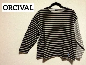 컨디션 최상 오르치발 코튼 로드 긴팔 루즈 T셔츠 그레이