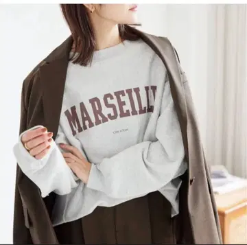 SLOBE IENA 슬로브 이에나 MARSEILLE 로고 맨투맨