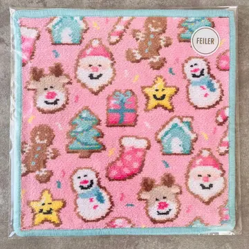 [ 미개봉 새상품 ] 페이러 크리스마스 손수건 WEB 한정판 완판템 핑크