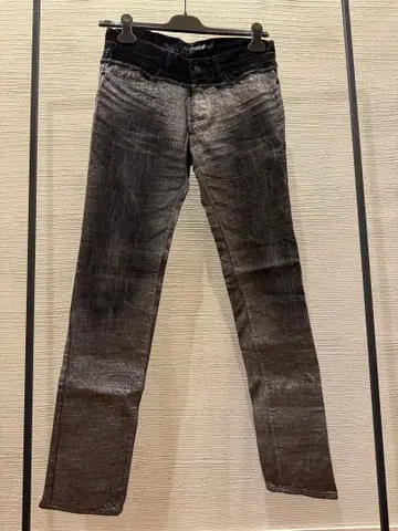 00s archive fuga 코팅 스키니 데님