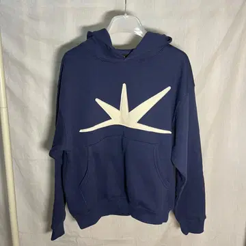 SUNLOVE 네이비 프론트 로고 후드티