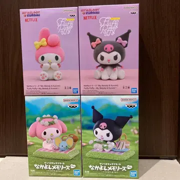 산리오 마이멜로디 쿠로미 피규어 4개 묶음 판매