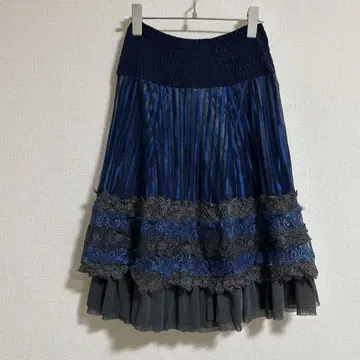 OZZ ONESTE 스커트 레이스 네이비