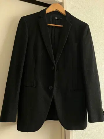 +J 질 샌더 유니클로 가을/겨울 울 플란넬 테일러드 자켓 S