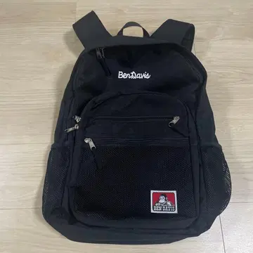 Ben Davis 블랙 백팩 메쉬 포켓 부착