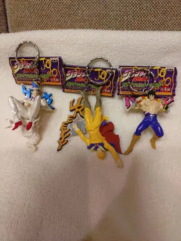 미사용 귀중! 죠죠 스타일리시 피규어 키링 3종 세트!