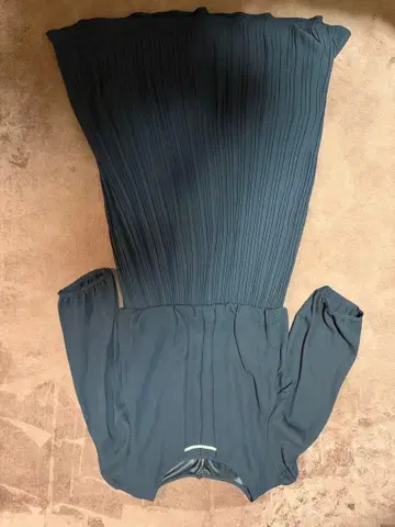 플리츠 드레스 스트라이프 자켓 다크 그레이 자켓 3종 세트