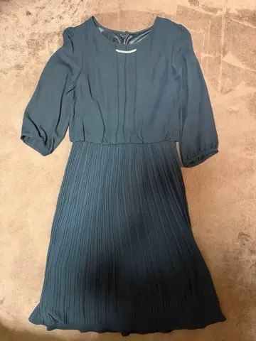 플리츠 드레스 스트라이프 자켓 다크 그레이 자켓 3종 세트