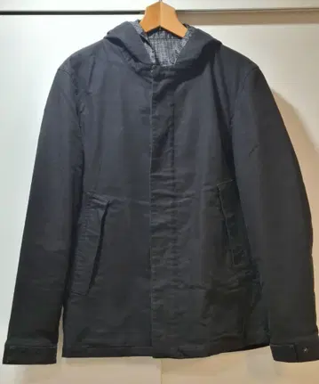 COMME CA ISM 블랙 후드 부착 자켓 3way