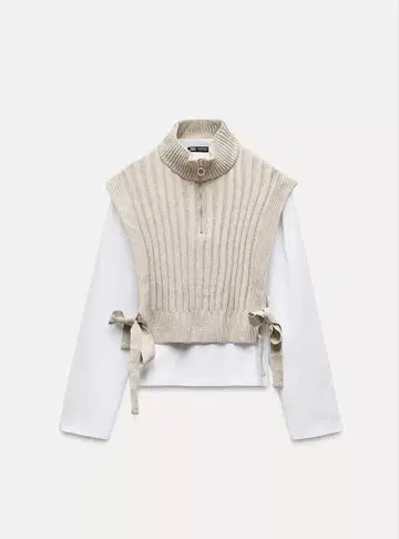 집업 베스트 콤비 T셔츠