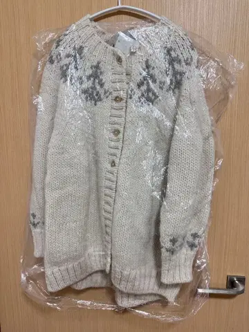 츠하루 바이 사만사 모스모스 페루 니트 자카드 니트 가디건