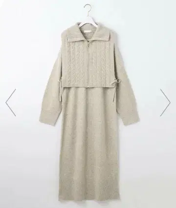 any SiS 2WAY 케이블 베스트 SET 니트 원피스