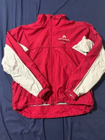 나일론 자켓 빨간색