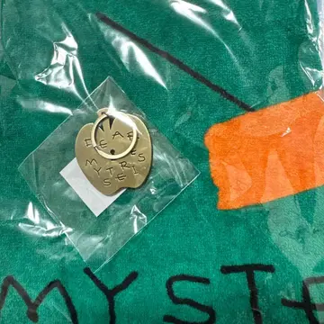 TOMOO 그린 컬러 타월 사과 참 쇼핑백 포함