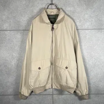 DOCKERS 스윙탑 봄버 90s 가죽 지퍼 메탈 배지