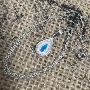 터콰이즈 목걸이 925 빈티지 앤티크