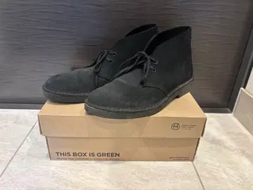 Clarks 블랙 스웨이드 데저트 부츠