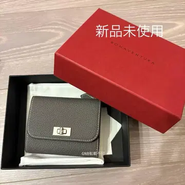 미사용 새상품 보나벤츄라 베아트리체 트리폴드 3단 폴더형 지갑 그레이