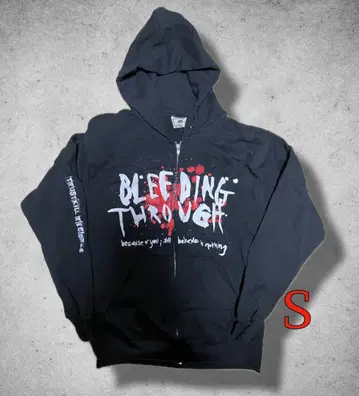 Bleeding Through 후드티 S 사이즈