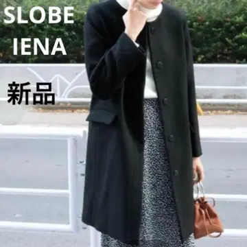 새상품 미사용 SLOBE IENA 스로우프이에나 노카라 코트 블랙