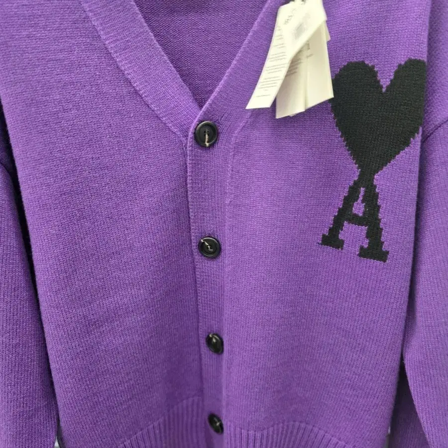 AMI Ami Big Heart Logo Unisex Oversized Cardigan