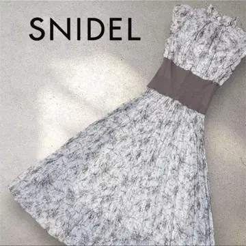 SNIDEL 허리 리브 플리츠 원피스