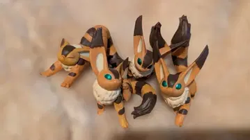 바람계곡의 나우시카 키츠네리스 피규어 4개 세트