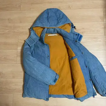 CANVAS MERGE.1 다운 자켓 데님 조 2WAY 3WAY