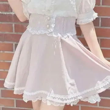 ROJITA 로지타 스커트 양산 의류 핑크