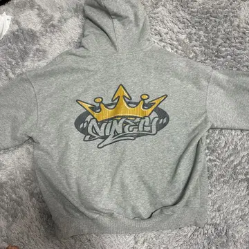 그레이 왕관 디자인 후디