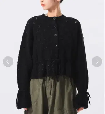 BEAMS BOY 플레어 슬리브 가디건