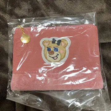 [ 새상품 ] 러브리 바이 페이러 올드 테디 걸 와펜 파우치 핑크