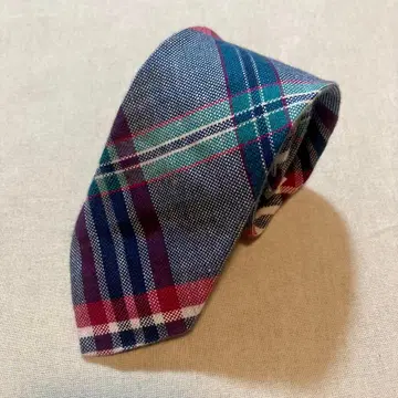 브룩스브라더스 레드 플리스 넥타이 마드라스 체크 USA제