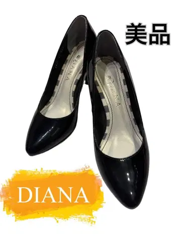 새상품급 DIANA 블랙 하이힐 스틸레토