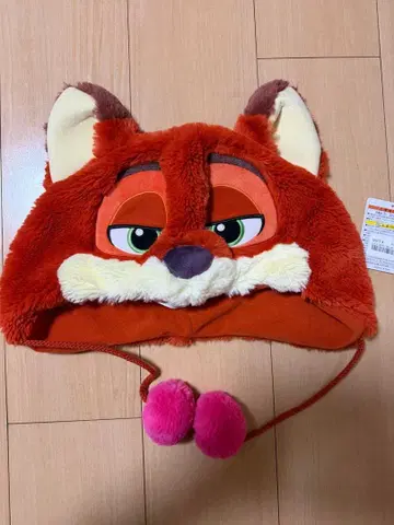 디즈니 리조트 주토피아 닉 팬캡 폼폼 포함