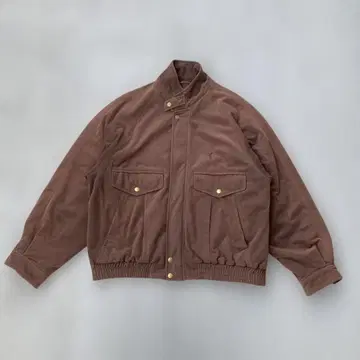 CURRENT STAGE 블루종 자켓 레트로 Y2K 로고 자수 구제 의류