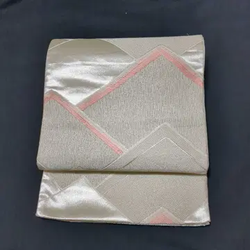 포멀 육통 무늬 후쿠로 오비 은박