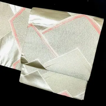 포멀 육통 무늬 후쿠로 오비 은박