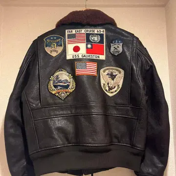 AVIREX G1 자켓 TOPGUN 일본 국기 모델