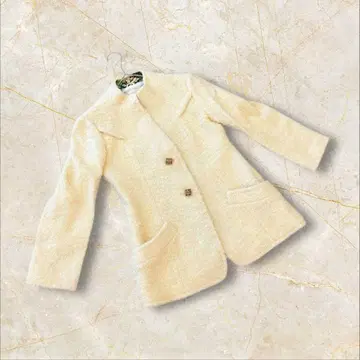 REINE 긴팔 자켓 프리 사이즈 복슬복슬 베이지 두꺼운 원단