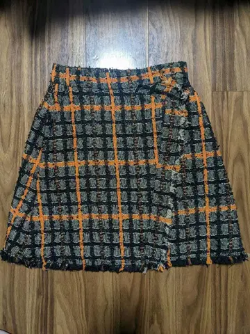 스나이델 트위드 타이 미니 스커트 0