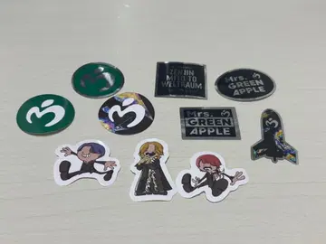 미세스 젠진 스티커 10종 각 1매 세트