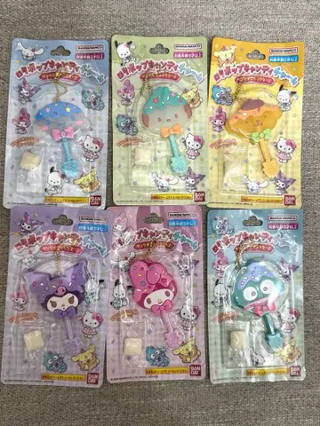 롤리팝 캔디 참 산리오 캐릭터즈 6종 세트