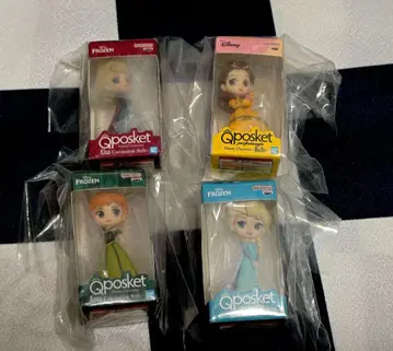 Qposket 디즈니 캐릭터 피규어 4개 세트