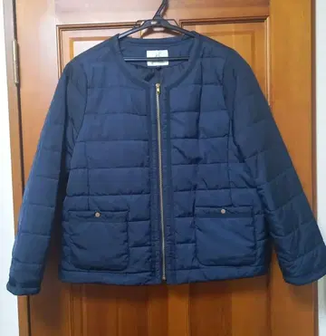 네이비 퀼팅 자켓