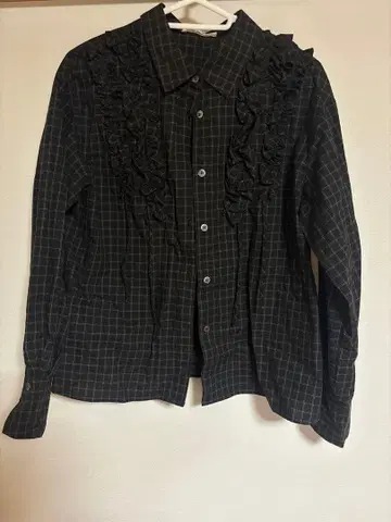 [ 미사용 새상품 ] Ry Beams/체크 프릴 블레이드