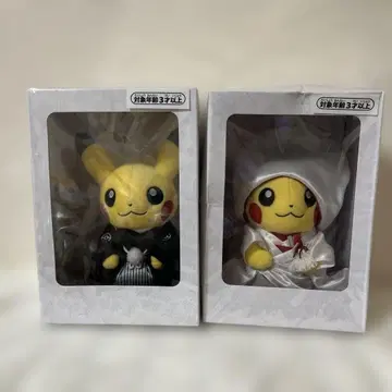 포켓몬 웨딩 봉제 인형 피카츄 결혼식 화혼 커플 세트