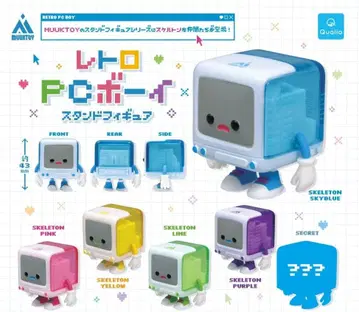 레트로 PC 보이 스탠드 피규어 총 6종 컴플리트 세트