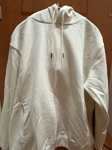 UNITED ARROWS 화이트 후드 부착 후드티